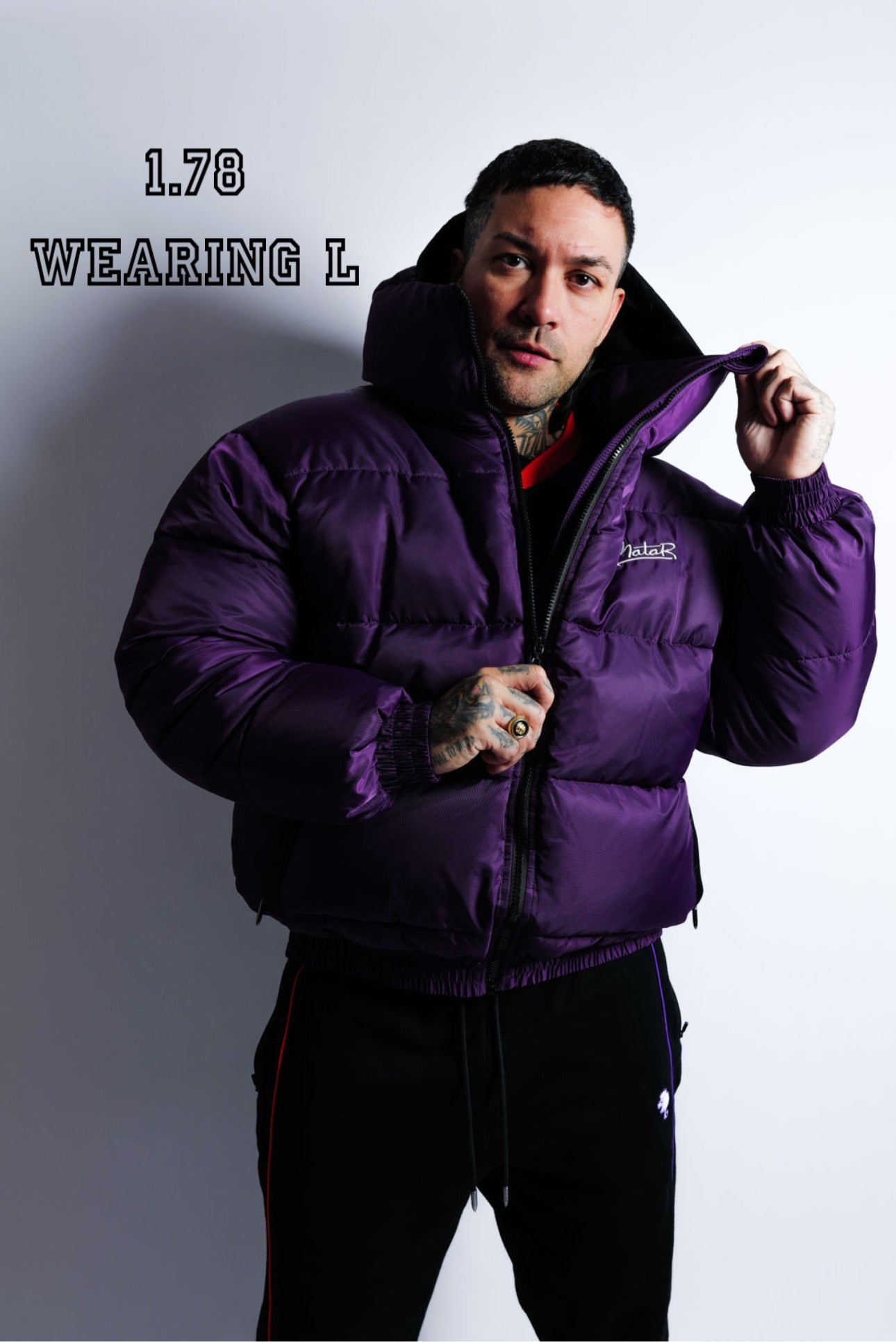 "Grape" Puffer Jacket