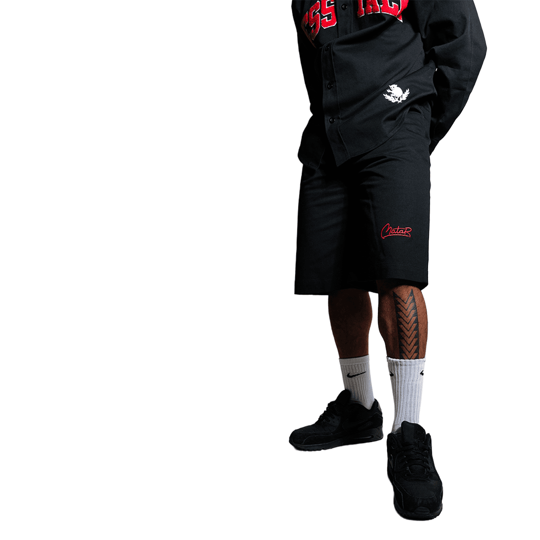 "Less Talk" Bermuda Shorts