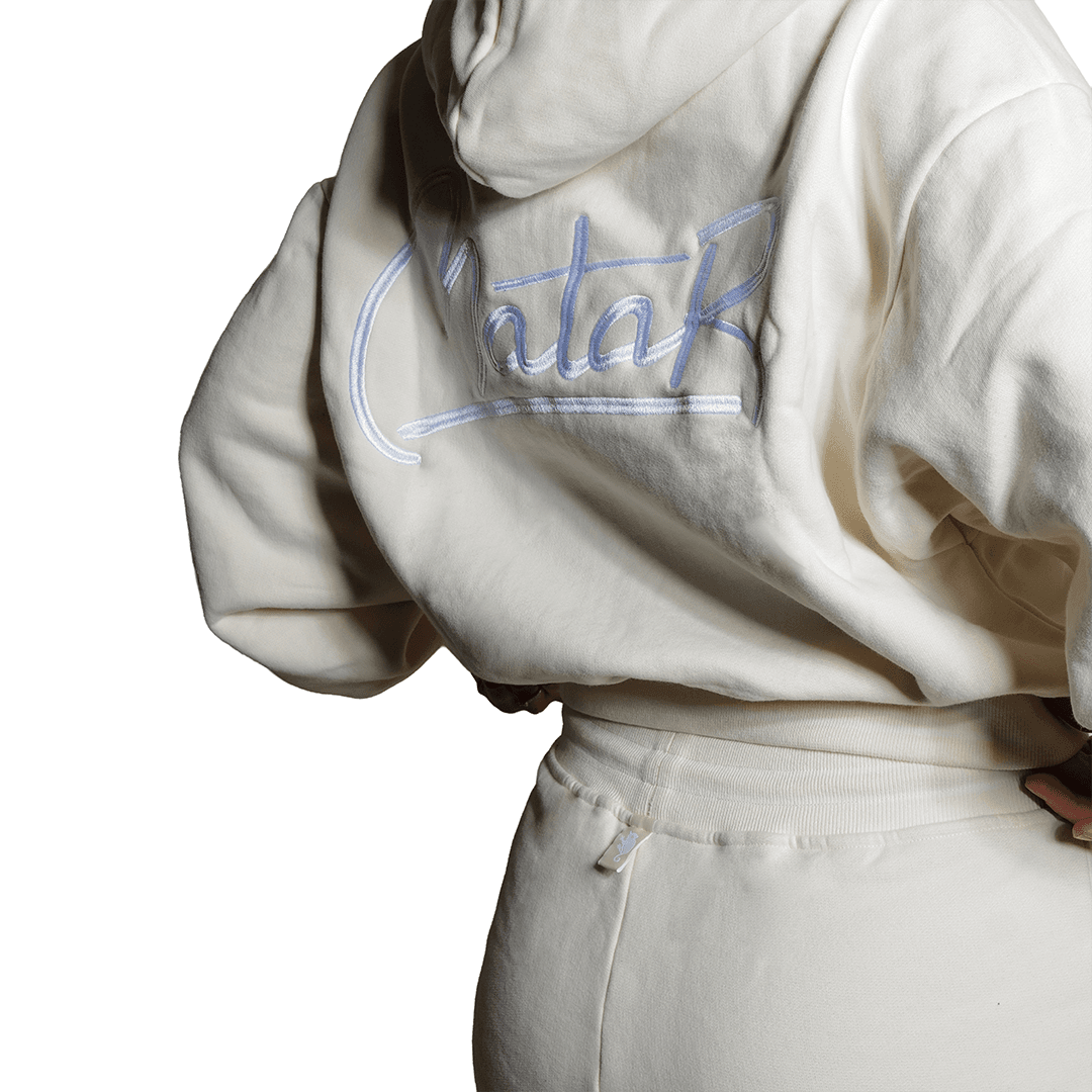 "Pearl" Ladies Zip Hoodie (Cream)