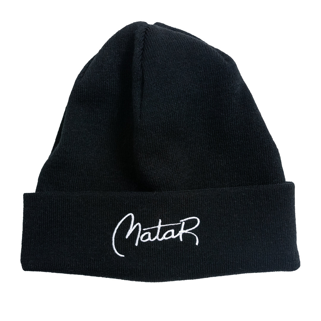 "Signature" Beanie B/W – Matar Athletics