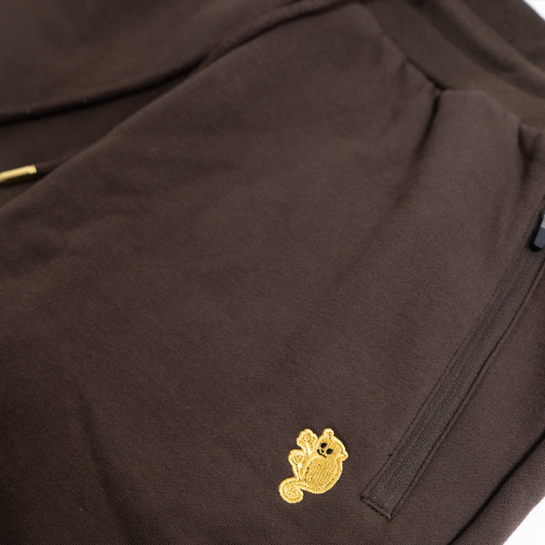 "Signature" Sweatpants Teak brown/gold